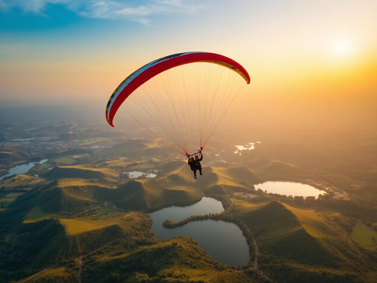 Tandem Paragliding over Kamshet